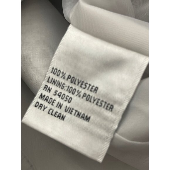 Le Suit Petite Women Long Sleeve Silver Jacquard Blazer Size 10P - Picture 8 of 9